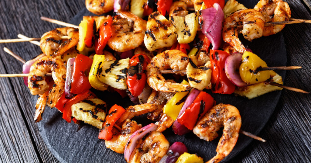 New Year's IP Skewer Recipes: Shrimp and Veggies