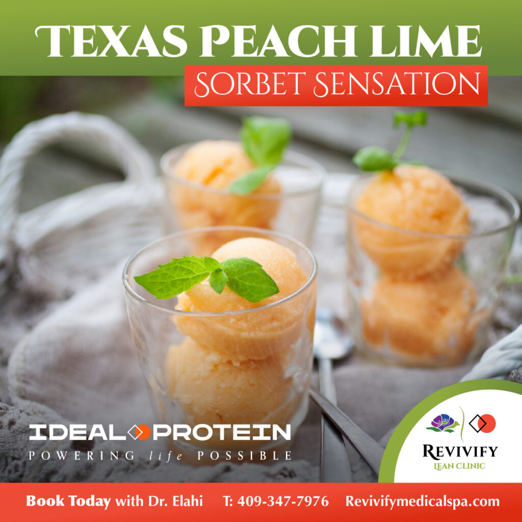 Texas Peach Lime Sorbet Sensation