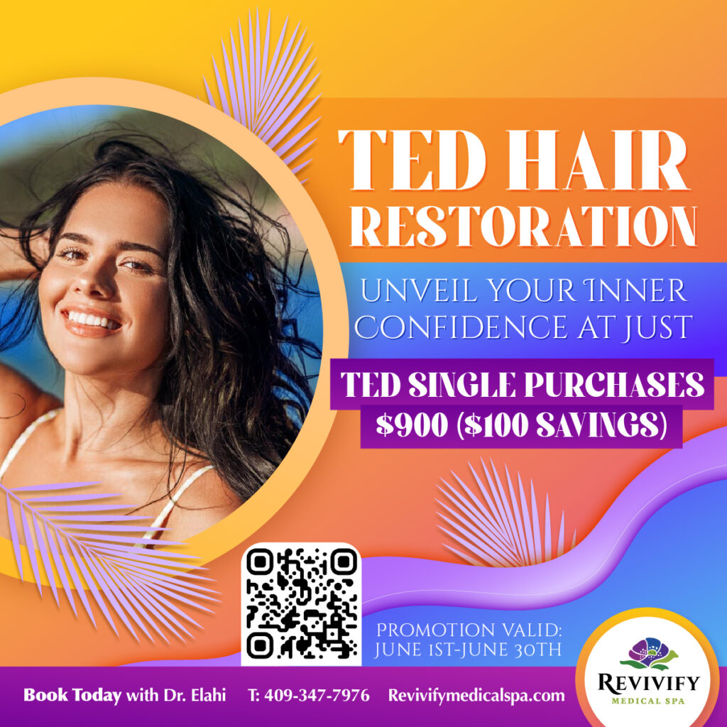 TED Hair Restoration Single Purchases at only $900 ($100 Savings)